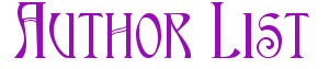 author list